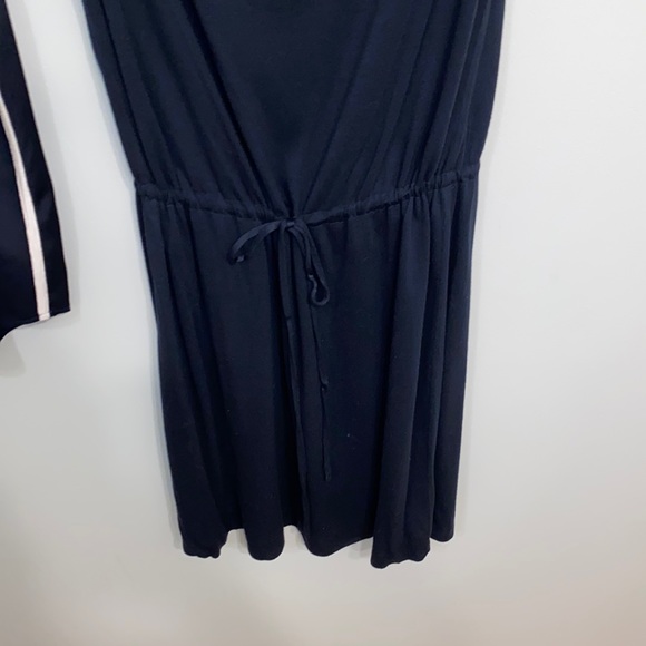 Banana Republic navy & white blouse & soft drawstring waist dress. - Picture 7 of 8